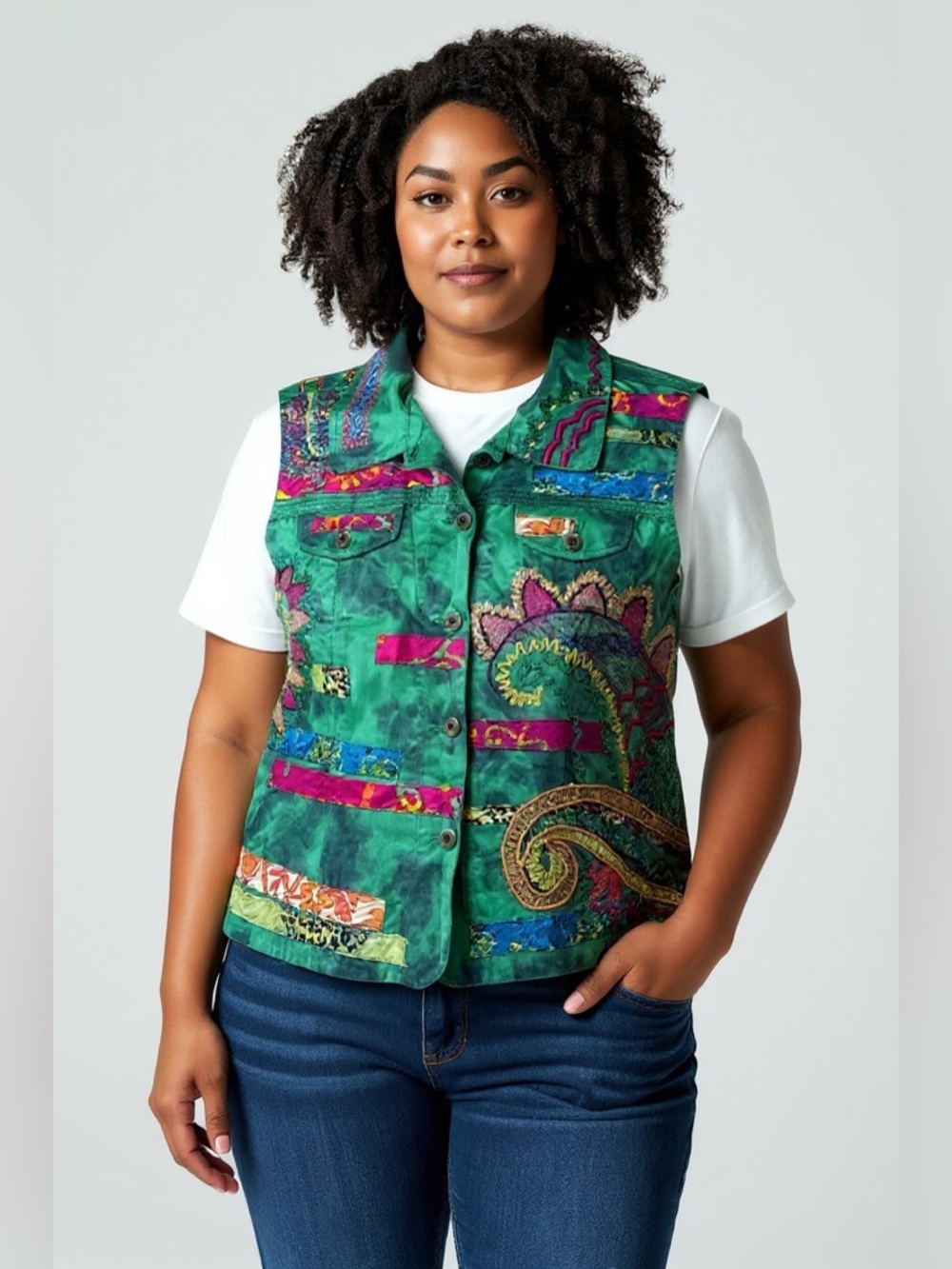 CHICO'S Multicolor vest
